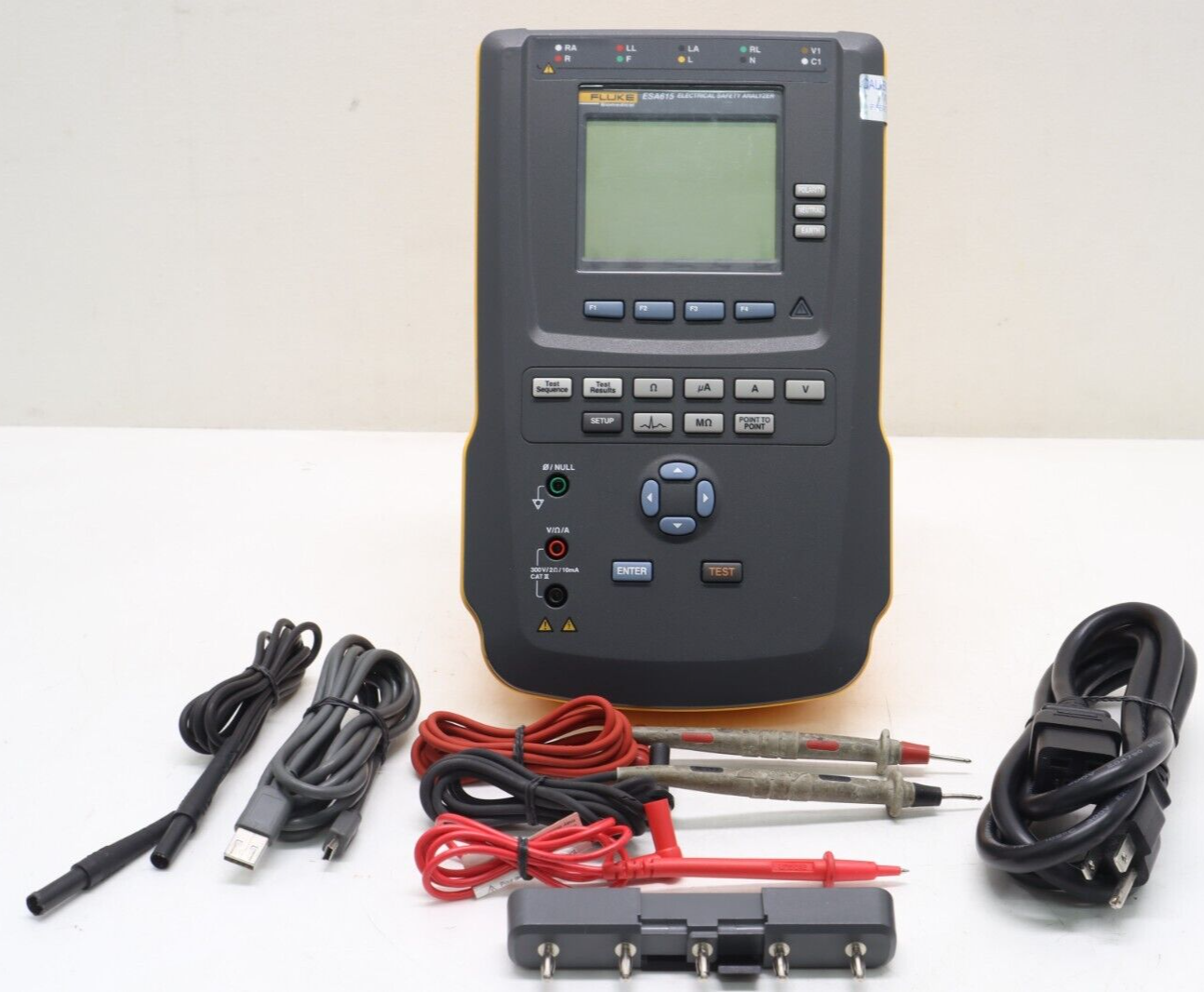 Fluke+ESA615+Electrical+Safety+Analyzer++Grey2FYellow for sale online