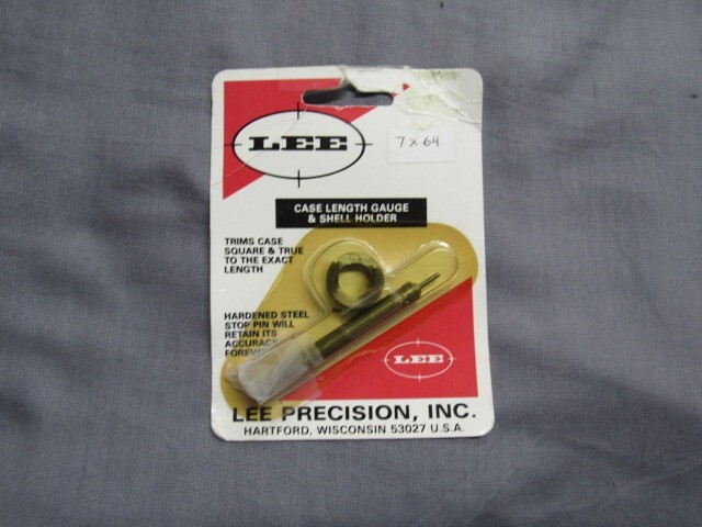 Lee Case Length Gauge and Shell Holder 7X64 BRENNEKE