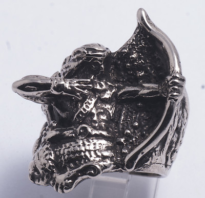 Russian Lord Prayer Sterling Silver Ring V2 Big