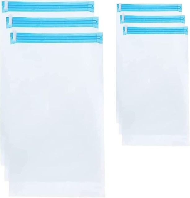 Sacchetti Sottovuoto per Vestiti Da Viaggio 8PZ Buste Riutilizzabili Salvaspazio Sacchetti Sottovuoto per Vestiti Da Viaggio 8PZ Buste Riutilizzabili Salvaspazio