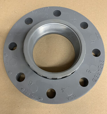 Spears Van Stone Flange with Plastic Ring FIPT Schedule 80 CPVC Style 855-040C