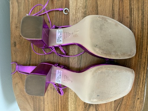 Schutz Lunah Platform Size 9.5 Charms On Ankle Ties From Revolve - Picture 5 of 5