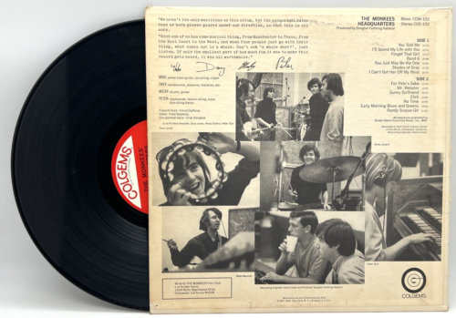 THE MONKEES - HEADQUARTERS VINLYL LP RECORD 1967 HOLLYWOOD PRESSING MONO - Picture 2 of 7