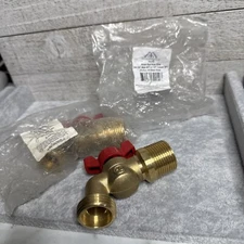 (Qty 2) Madol Imports Brass Ball Hose Bibb 3/4" Male NPT  79-212