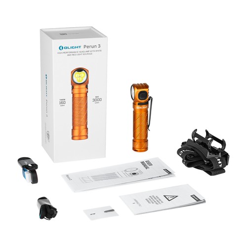 Olight Perun 3 Head Torch 3000 Lumens LED Waterproof Head Light Rechargeable - Picture 16 of 16
