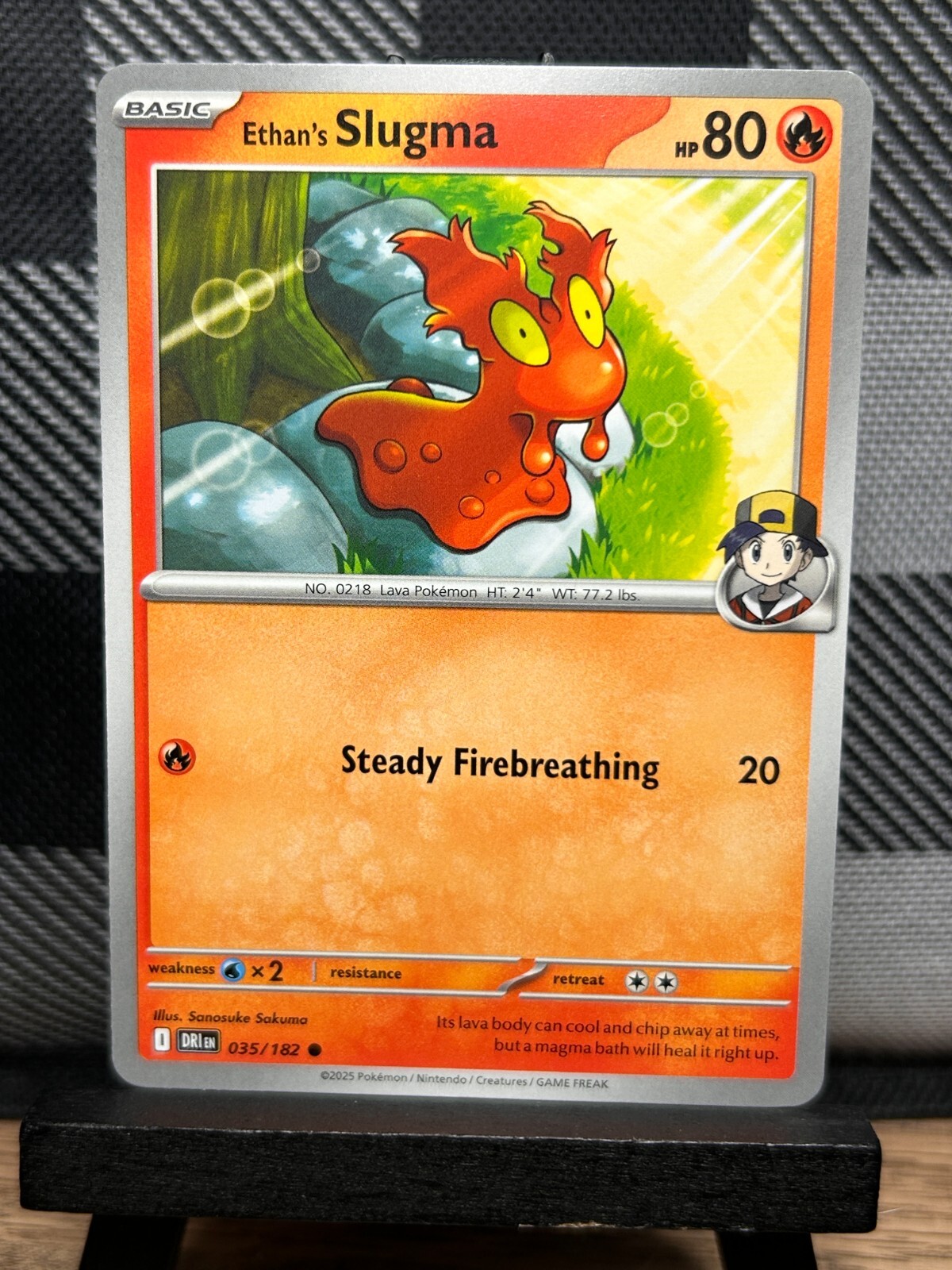 Pokemon TCG: Ethan's Slugma 35/182, Destined Rivals