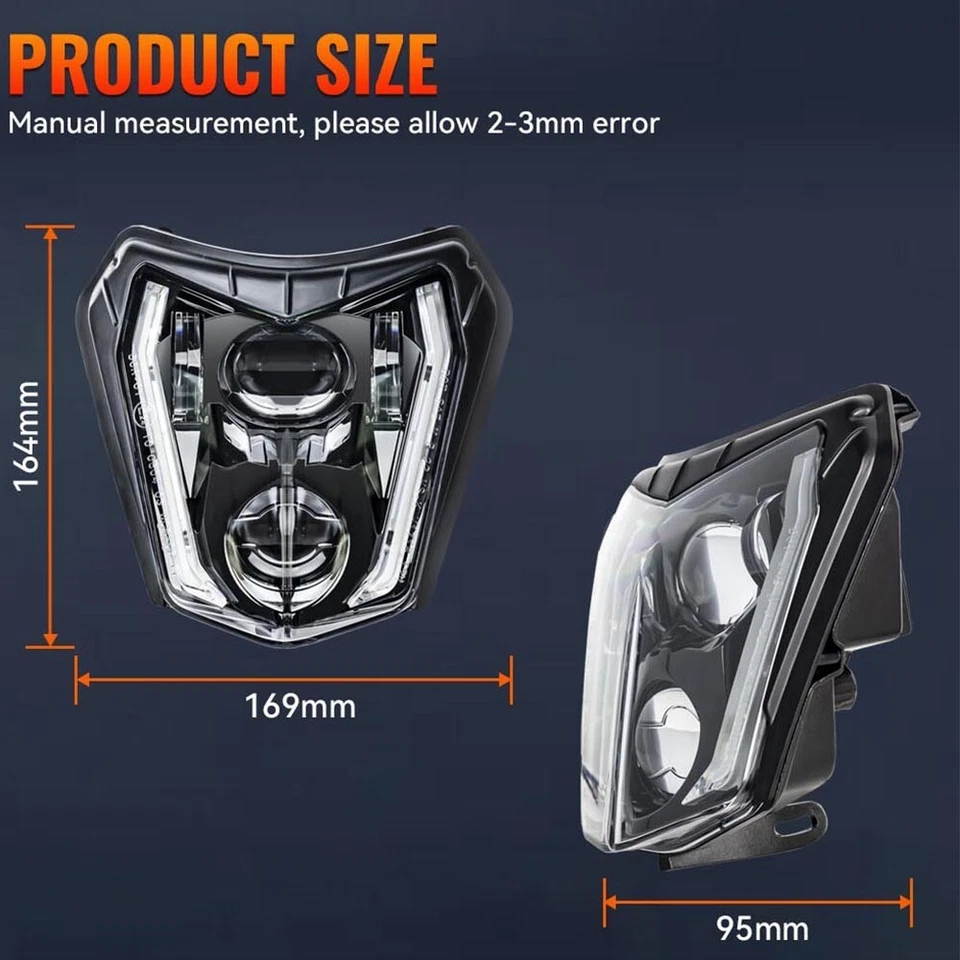 Faro LED DRL para KTM 150 XCW/XCW TPI 200 EXC/XCW 250 EXC/EXC-F/XCF-W/XCW Foto 4 de 4