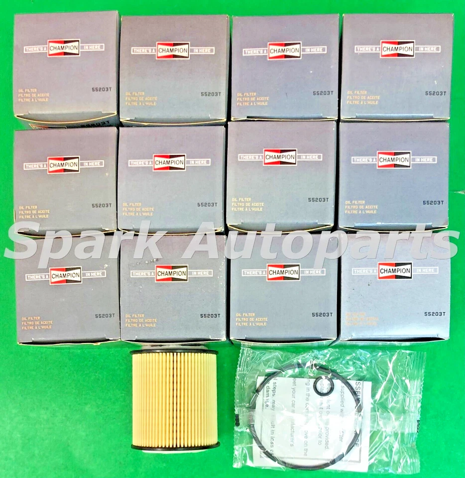 Nuevo estuche de 12 filtros de aceite de motor CHAMPION 55203T para MAZDA, MERCURY, CH9641 Foto 2 de 3