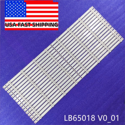 LED Strips(16) for Vizio D65U-D2 D65-D2 E65X-C2 T650HVF05.5 T650QVN05.0 LB65018