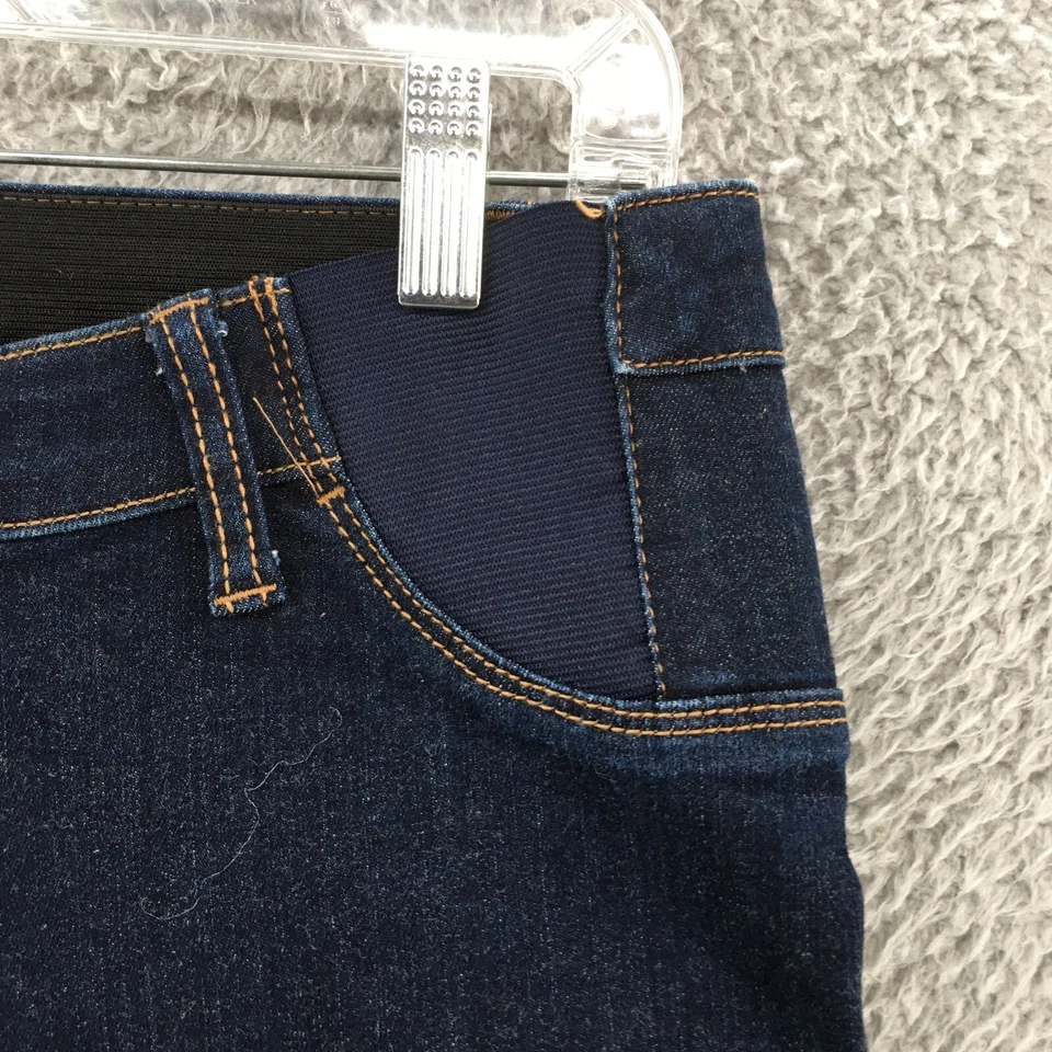 Pantalones de mezclilla Liz Lange Maternity Jegging para mujer pequeños azules lavados oscuros mezcla de algodón Foto 3 de 4