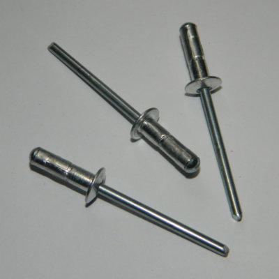50 Stück  Mehrbereichs-Blindnieten 4,8x15 Alu/Edelstahl Flachkopf Multi 4,8x15,1