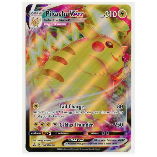 JUMBO Pikachu VMAX SWSH286 Black Star Promos Full Art Holo Pokémon