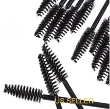 New Disposable Black Mascara Eyelash Wands Applicator Brushes Makeup Extension