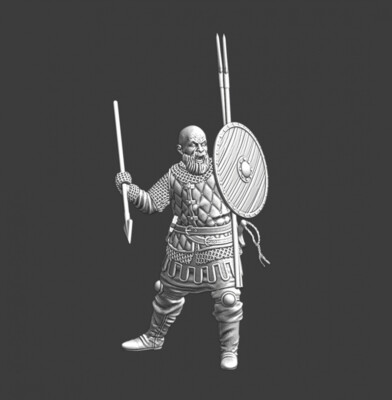 Northern Crusades Miniature Medieval Eastern European Javelin Thrower Skirmisher