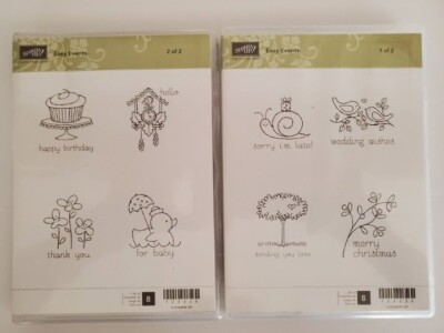 Stampin Up EASY EVENTS Belated Birthday Snail Christmas Wedding Baby Love Thank