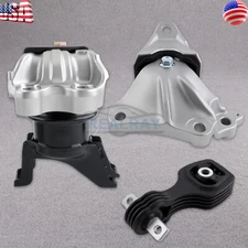 3pc Motor Mount Kit Set for 14-15 Honda Civic 1.8L Engine - Auto Transmission