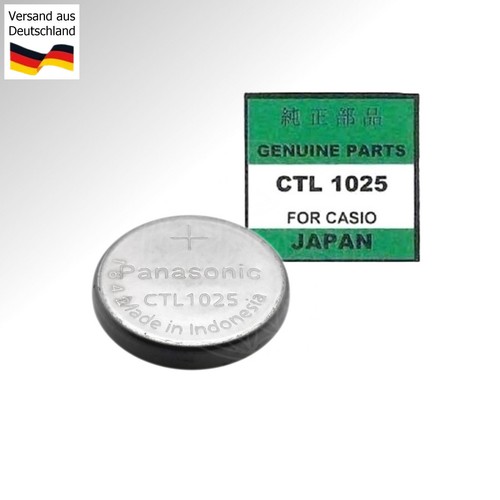 Panasonic ctl1025 capacitor Battery 2.3v for Casio solar Watches