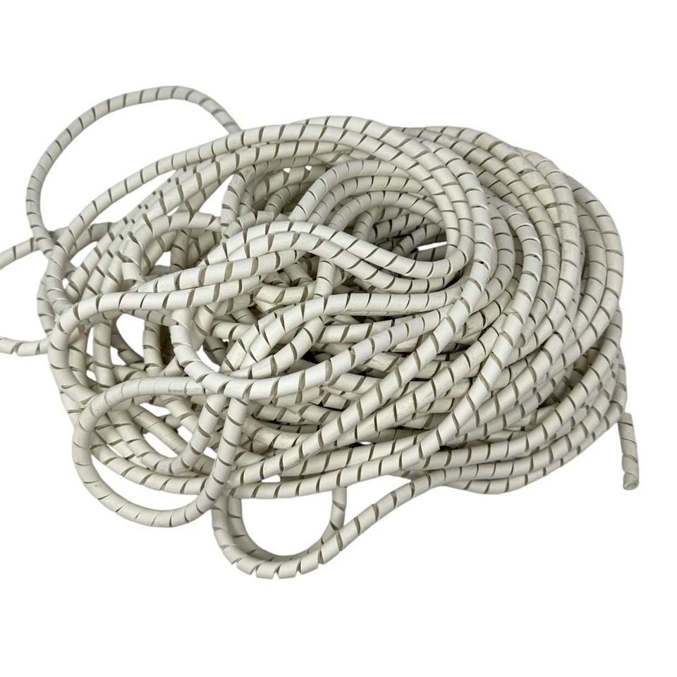 Cable Tidy Spiral Wrap White 80 ft - Image 3 of 4