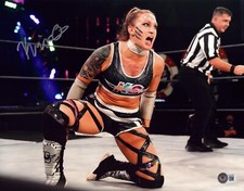 Kris Statlander Signed 11x14 Photo BAS COA WWE AEW ROH CZW Picture Autograph 957