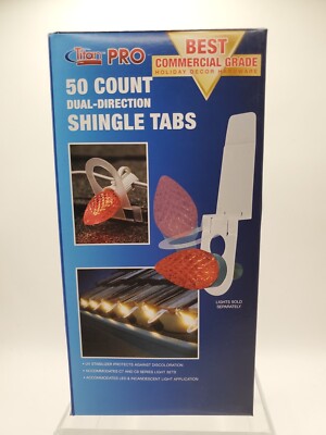 TITAN-PRO 50CT Dual-Direction Shingle Tabs for C7 & C9 Christmas Light 0849684