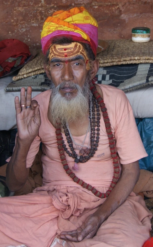 Rudraksha-Mala ~ Gebetskette ~ Baba Mala (1010) - Bild 3 von 3