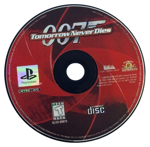 007 Tomorrow Never Dies PS1 Game Disc Only
