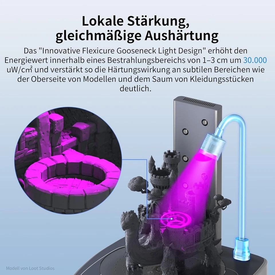 ANYCUBIC Wash and Cure 3.0 Maschine für LCD/DLP/SLA 3D Drucker 2 in 1 UV Wasch - Bild 3 von 4