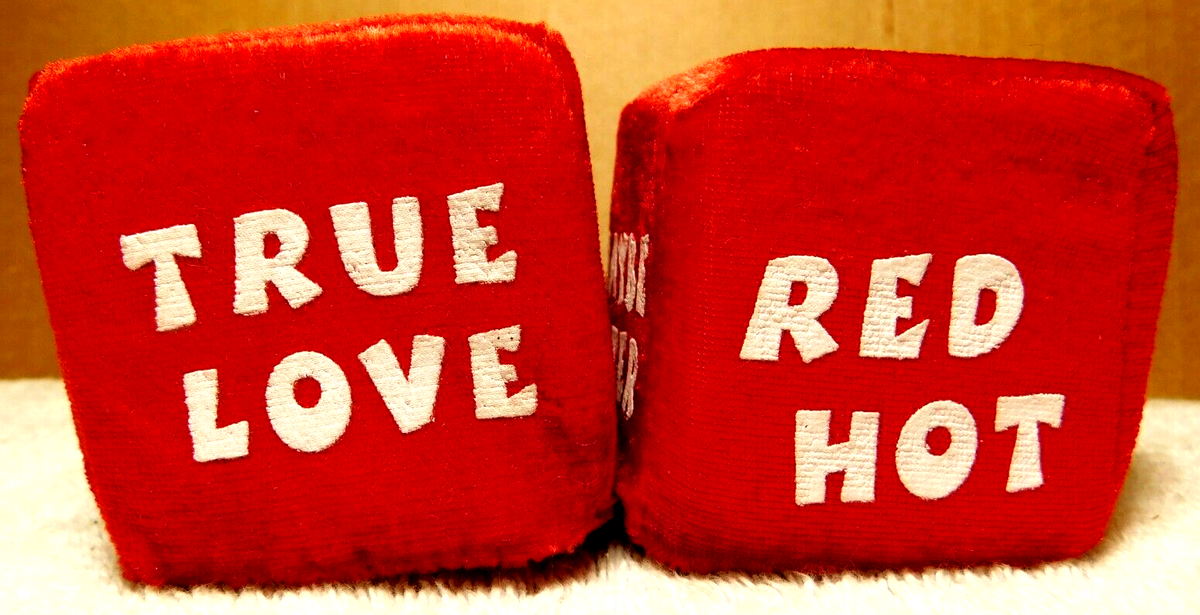 Dan Dee~Collector's Velvet & Foam Dice Love Game For Adults No Box