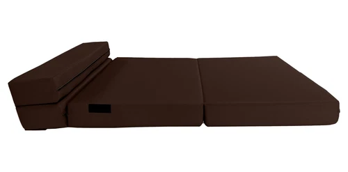 Lounger Folding Foam Mattress, Convertible Sleeper Sofa Bed 6x 48 x 80 Brown