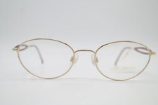 Glasses DANIEL SWAROVSKI S090 Gold Plated Oval Eyeglass Frame New