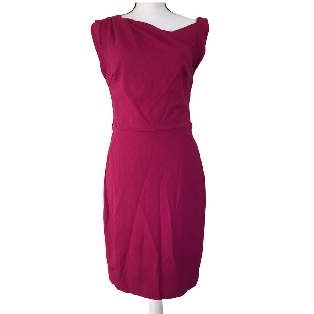 open lace back dress Tango Mango Red Floral A-line Dress with Sleeves