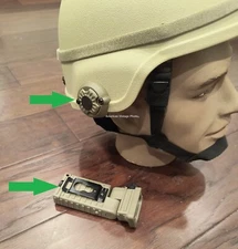 Flashlight Military Streamlight 14032 Sidewinder +  Helmet Mount 14055 USMC