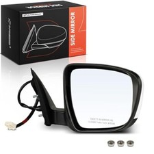 White APM Passenger Side Power Door Mirror - Compatible with Nissan Rogue