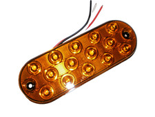 Maxxima Low Profile Amber Led 6 Oval Turn Tail Light Trailer Jeep Surface Truck