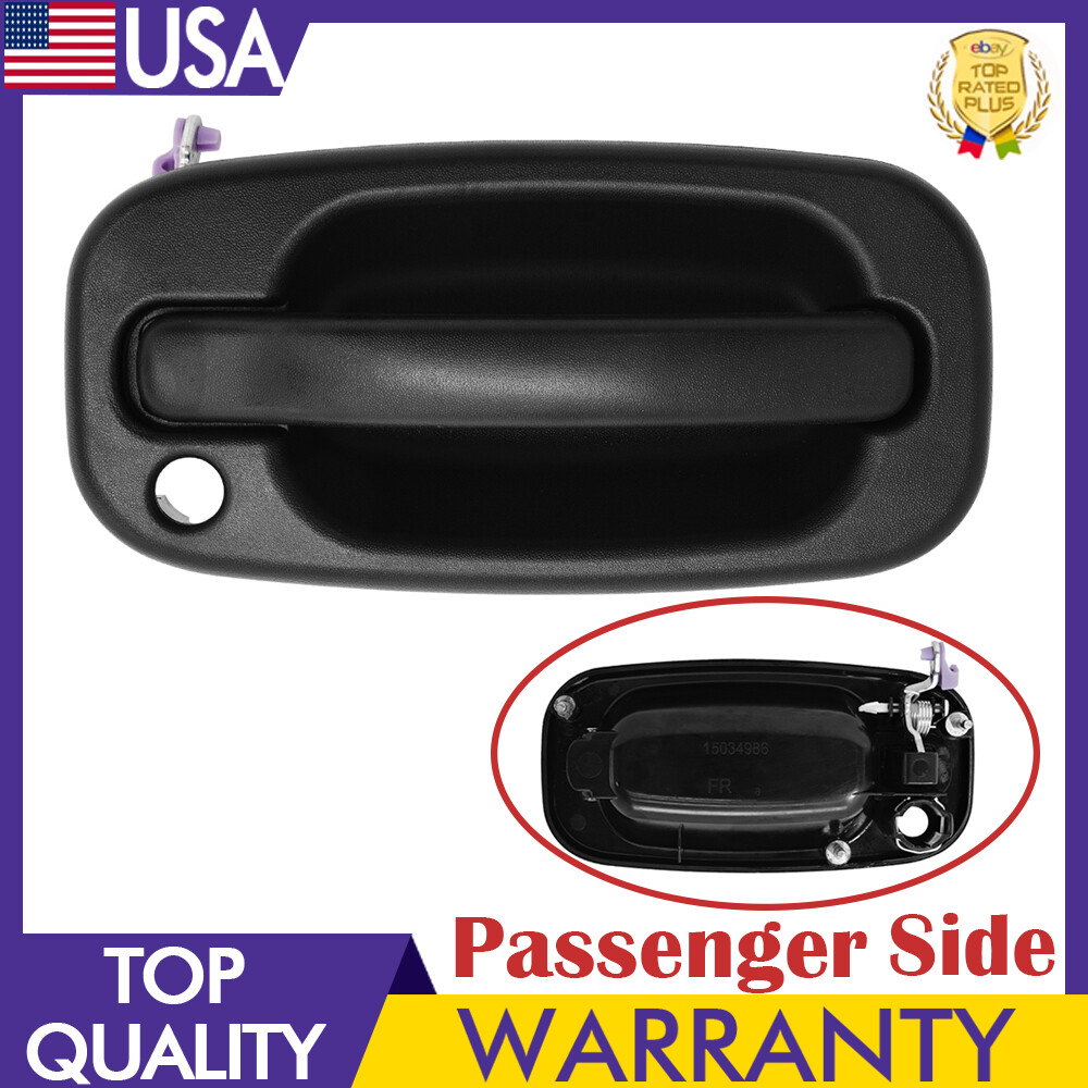 Manija Puerta Silverado Manija Exterior De Puerta Delantera Derecha Para Chevrolet Silverado / GMC Sierra 1999-2007 - Repuesto Negro Texturizado Accesorio Chevrolet Sierra