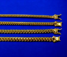 18K Yellow Gold SOLID Miami Cuban Link Necklace Chain Real Gold 4mm-7.5mm 16-30"