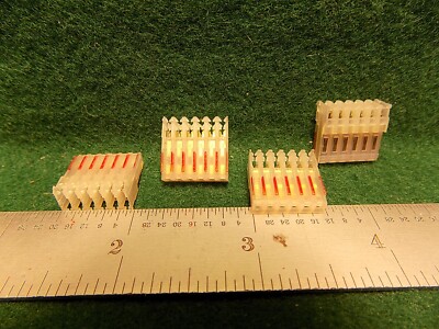 (4) Panduit CF100F22-6-D Header .100 SPACING MAS-CON 22AWG 4 AMP 6 Pole NOS