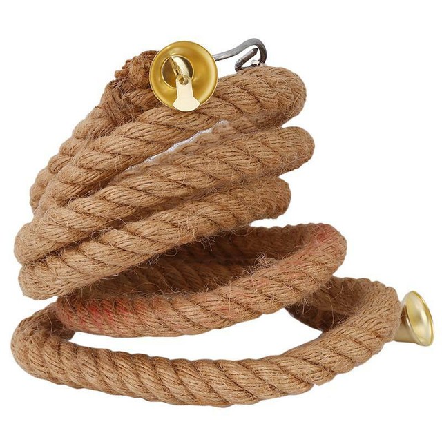 Parrot Ladder Rope Climbing Sling Hemp Rope For Bird Perch Gray Parrot