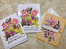 Flower Print Handmade Cards