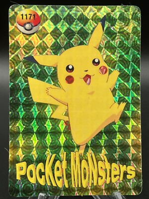 pocket monster 1171 Holo Pikachu Misprint Snorlax Excellent