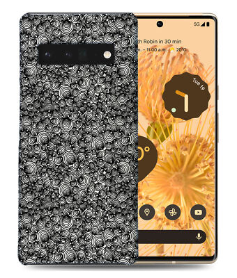 CASE COVER FOR GOOGLE PIXEL|BLACK SCRIBBLE CIRCLE PATTERN