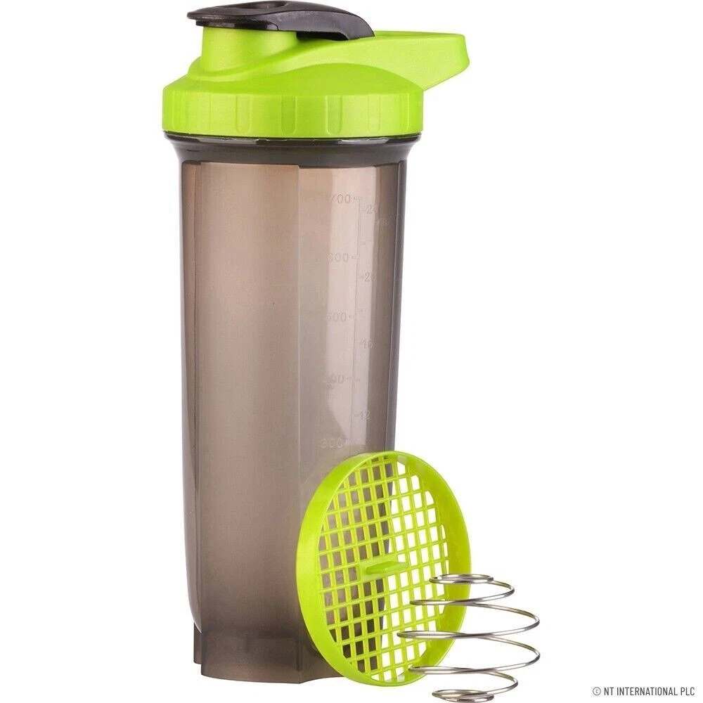 NEW 780ML REUSABLE ATHLETES PROTEIN SHAKER REMOVABLE COIL FITNESS GYM MIXER