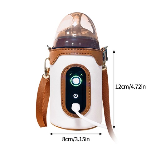 Portable Travel Milk Bottle Warmer Electric Baby Bottle Warmer 40-65°C Temp Heat - Picture 3 of 14