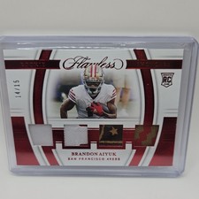 2020 Panini Flawless Rookie Showcase Brandon Aiyuk Ruby #RS18 /15 49ers