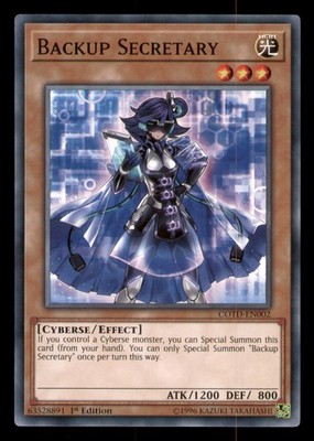 Yugioh Backup Secretary #COTD-EN002 Code of the Duelist LP