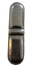 Coach Vintage Water Buffalo Black Leather Magnetic Money Clip Unisex 3     