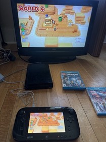 Wii U Black Console & Games Zelda Ocarina Lego Game Super Mario World 3D Pokemon