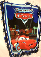 Disney Pixar Blanket Lightning Mc Queen Handmade Cars Fleece Tie 36 x 52