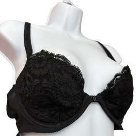 La Perla 3 Made in Italy Front Closure Black Lace Bra Size 36C