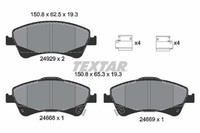 Bremsbelagsatz Scheibenbremse Q+ Textar 2466801 FüR Toyota Auris Verso Avensis